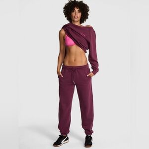 Victoria's Secret PINK Ivy Fleece Relaxed Sweatpant L